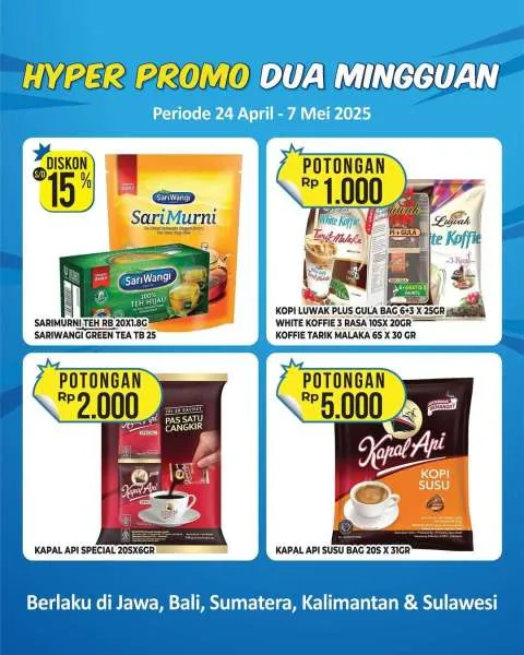 Promo Hypermart Dua Mingguan Periode 24 April-7 Mei 2025