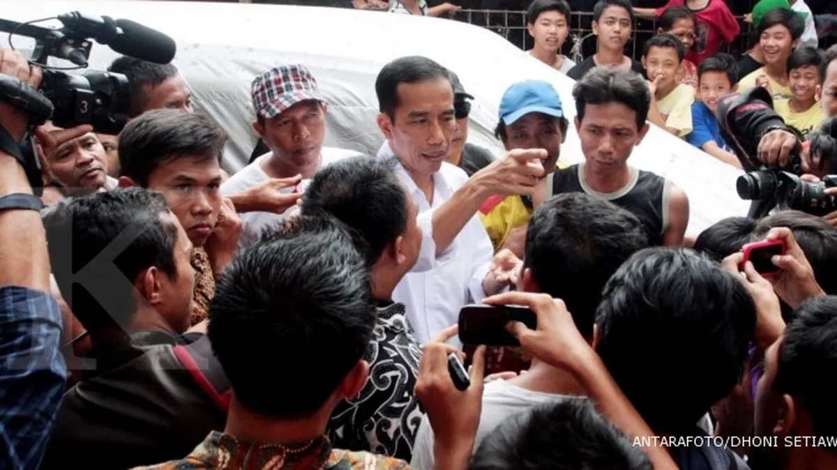Jokowi: Saya ngurusin banjir, bukan urus capres