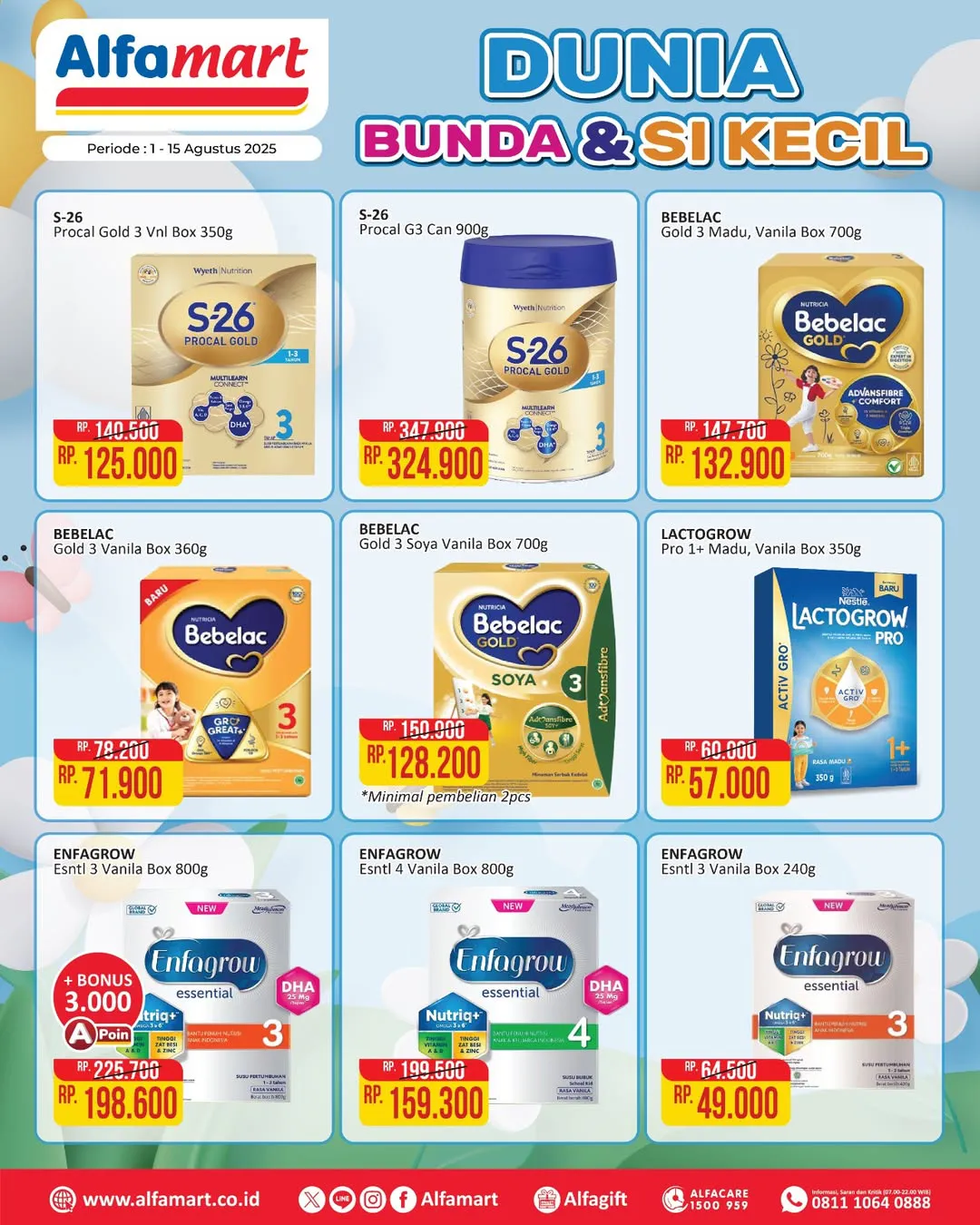 Promo Alfamart Dunia Bunda & Si Kecil Periode 1-15 Agustus 2025