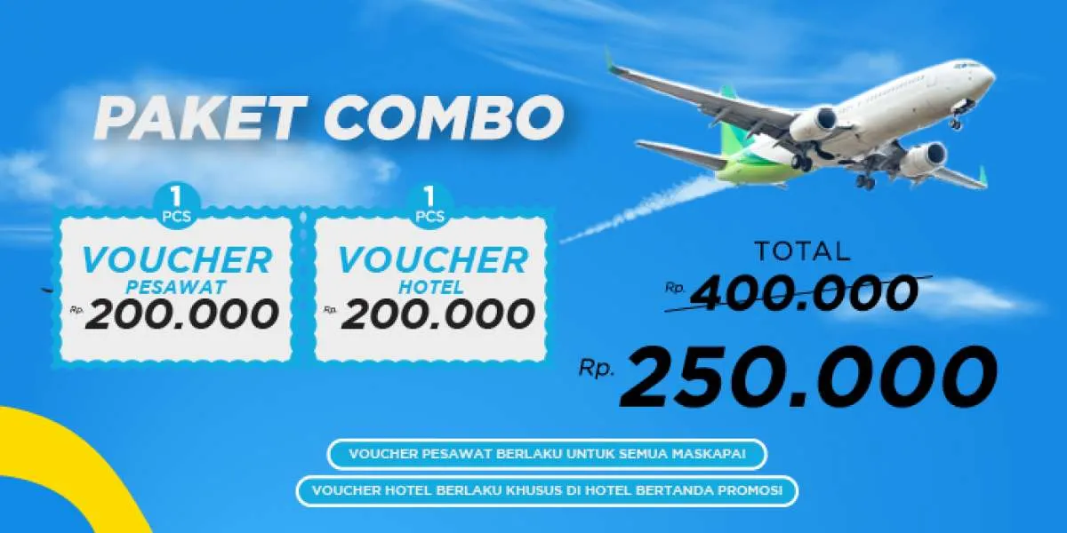 Promo hotelmurah.com, Dapatkan Voucher Pesawat & Hotel Senilai Rp 200.000