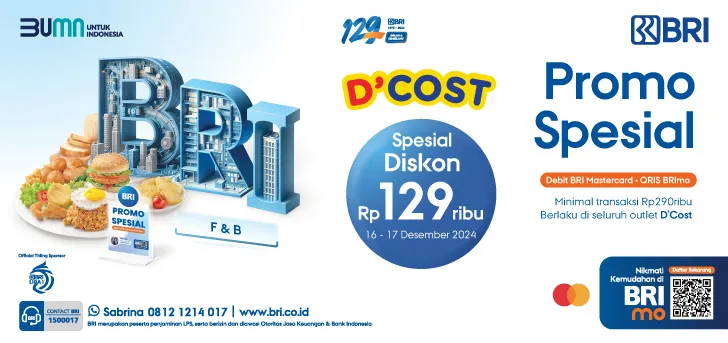 Promo HUT BRI ke-129 di DCost