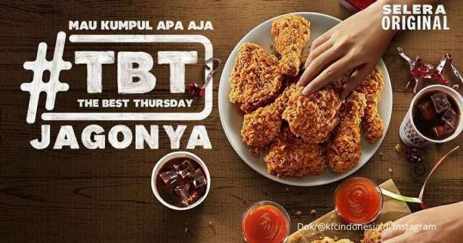 Promo KFC The Best Thursday 31 Maret 2022, Makan Bersama Harga Spesial di Hari Kamis