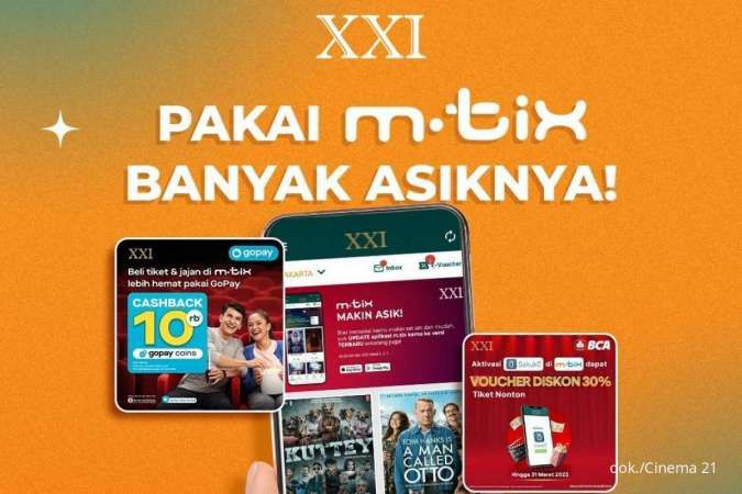 Promo Cinema XXI Februari 2023, Beli e-Voucher Diskon 30% Tiket Nonton Pakai Sakuku