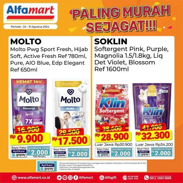 Promo Alfamart Paling Murah Sejagat Periode 24-31 Agustus 2024