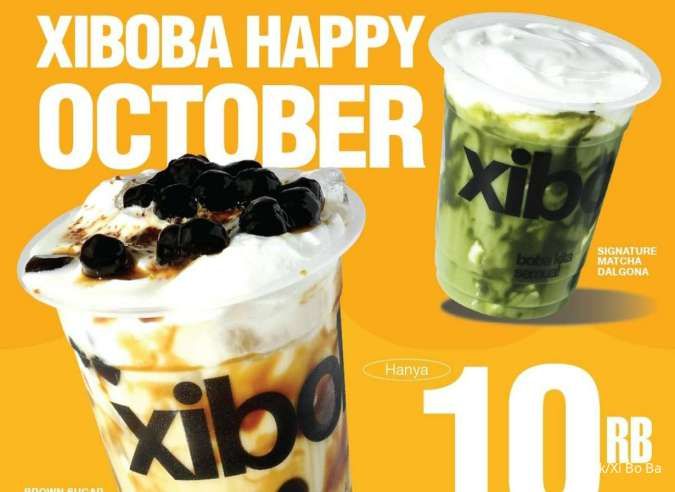 Promo 10.10 Xiboba 1-31 Oktober 2024, Buy 1 Get 1 Free hingga Minuman Rp 10.000