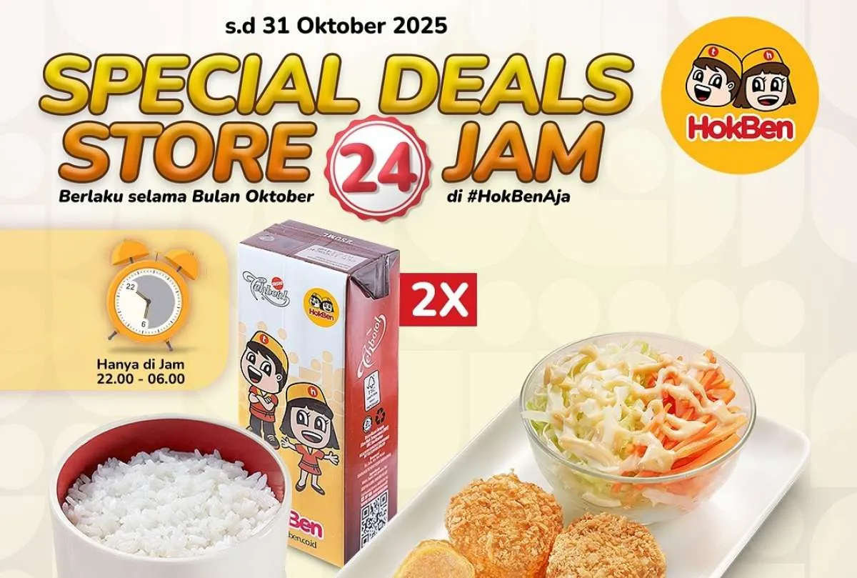 Lapar Tengah Malam? Ada Promo HokBen Special Deals 24 Jam Makan Berdua Hemat