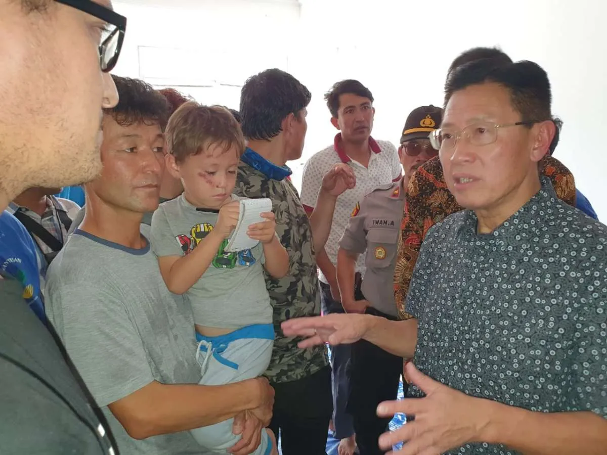 Bos Lippo James Riady kunjungi para pengungsi migran pencari suaka 