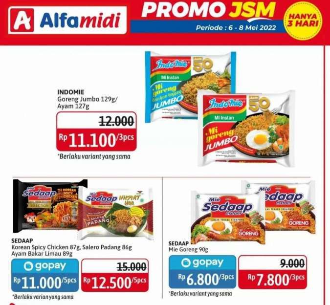 Promo JSM Alfamidi Edisi 6-8 Mei 2022, Belanja Bulanan Aneka Kebutuhan Rumah 