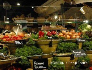 Bersantap dalam suasana pasar pedesaan Swiss