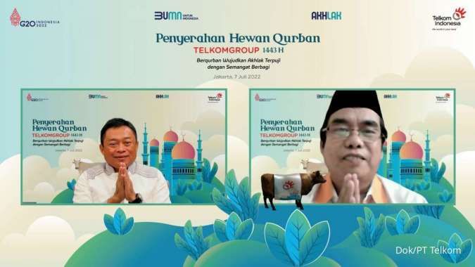 TelkomGroup Salurkan Lebih dari 900 Ekor Hewan Qurban pada Hari Raya Idul Adha 1443H