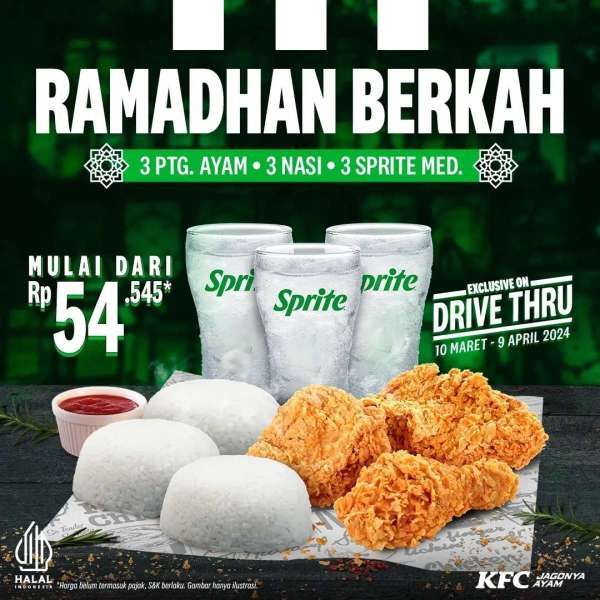 Promo KFC Ramadhan Berkah di Bulan Maret 2024