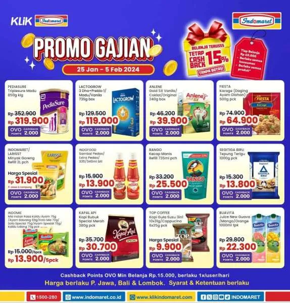 Promo Gajian Indomaret Periode 25 Januari-5 Februari 2024