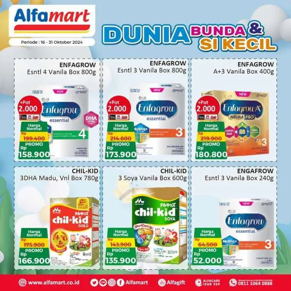 Promo Alfamart Dunia Bunda & Si Kecil Periode 16-31 Oktober 2024