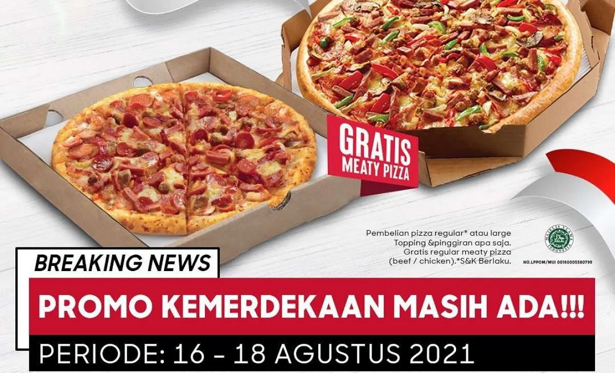 Promo Pizza Hut terbaru, hari ini 18 Agustus 2021 terakhir nikmati beli 1 gratis 1 