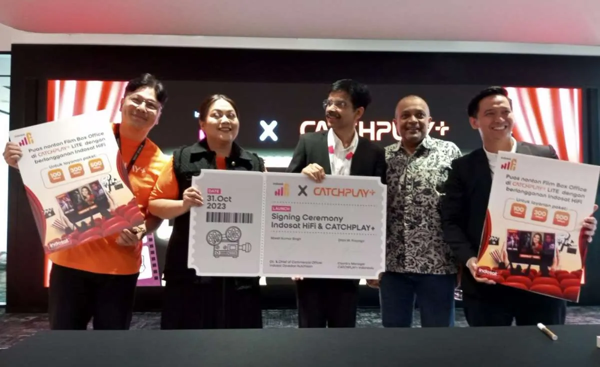 Indosat HiFi Jalin Kerjasama dengan CATCHPLAY+ Berikan Konten Digital Berkualitas 