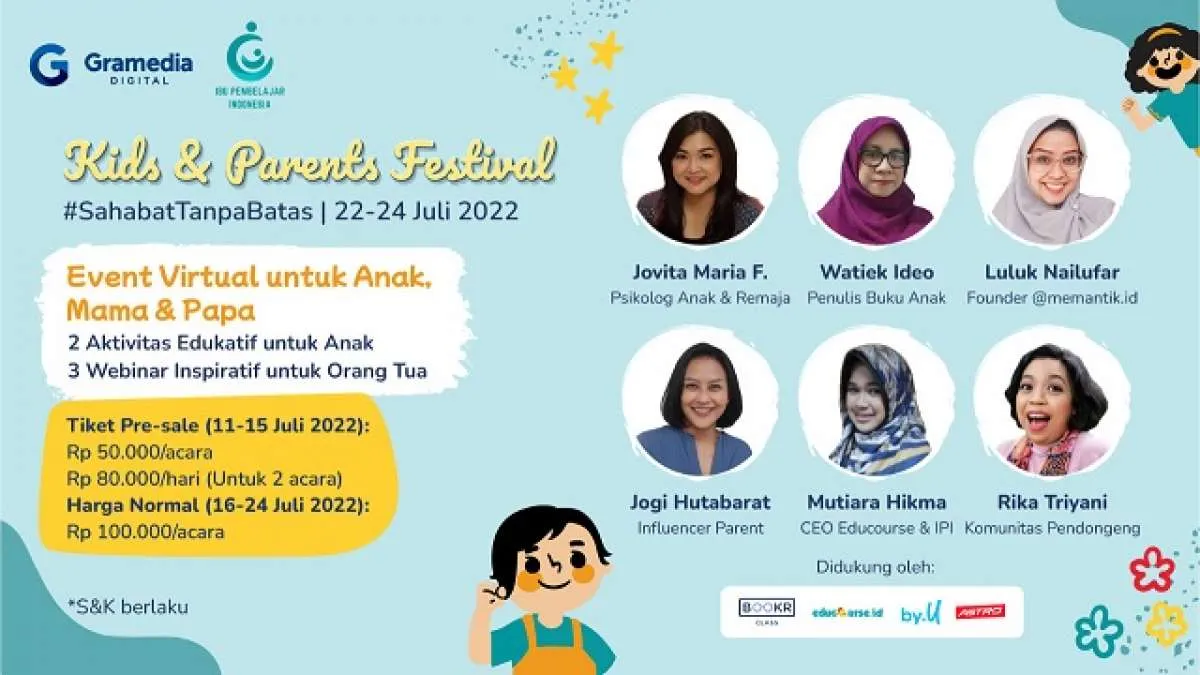 Bangun Bonding Orang Tua dan Anak Bersama Kids & Parents Festival