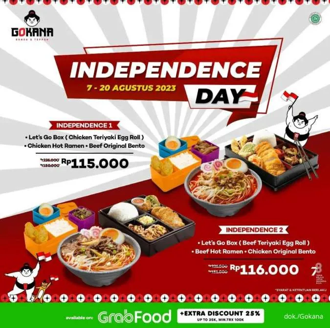 Promo Gokana Independence Day 7-20 Agustus 2023 