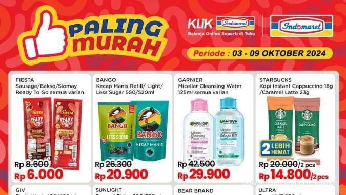 Promo Indomaret 3-9 Oktober 2024, Beli Garnier Micellar Water Harga Lebih Murah