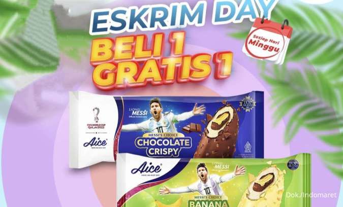 Es Krim Aice Banana Beli 1 Gratis 1, Cek Promo Indomaret Es Krim Day 21 Juli 2024