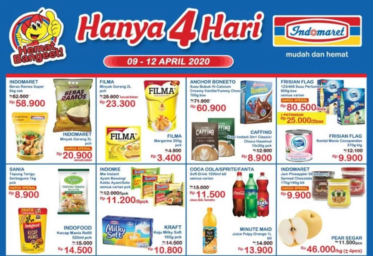 Promo Indomaret Hanya 4 Hari, 9-12 April 2020!