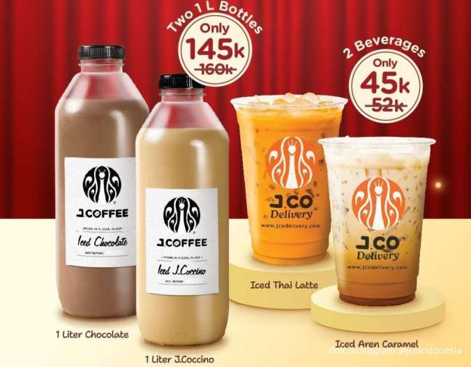Hari Terakhir Promo J.CO Delivery Deals, Bundling 2-5 Minuman Lebih Hemat