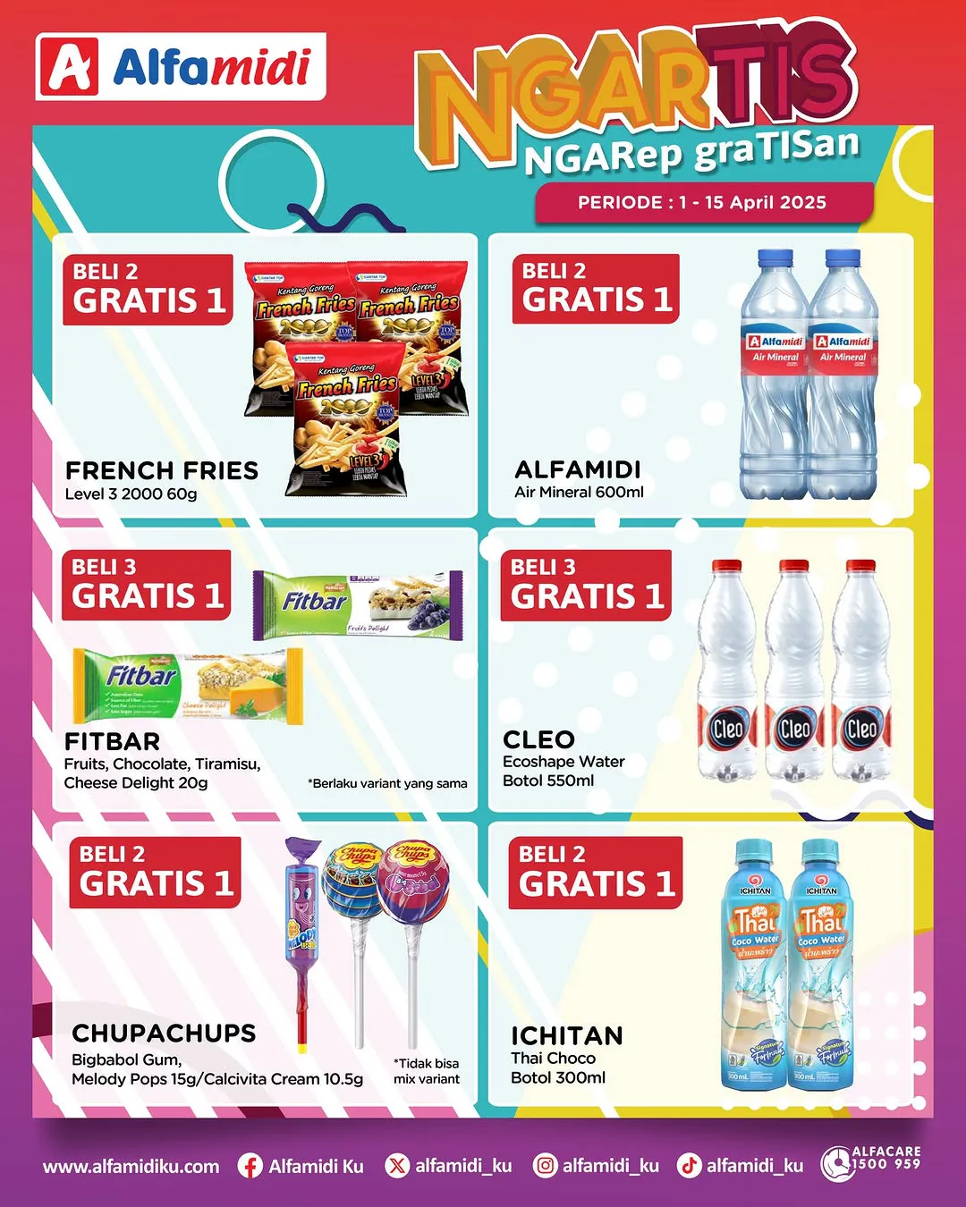 Promo Alfamidi Ngartis (Ngarep Gratisan) Periode 1-15 April 2025