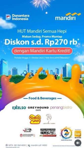 Promo HUT Bank Mandiri ke-27