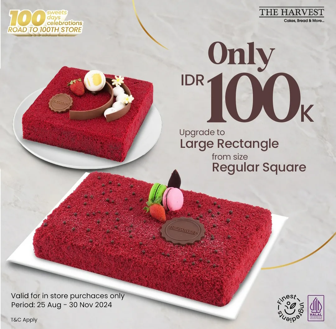 Promo the harvest Rp 100.000