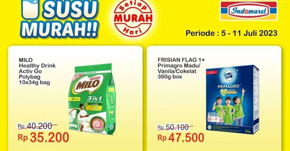 Promo Indomaret Super Hemat 6 Juli 2023, Belanja Produk Susu Lebih Murah