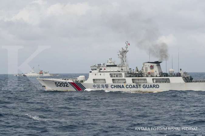 Sempat bersitegang di radio, Bakamla usir kapal coast guard China di Natuna