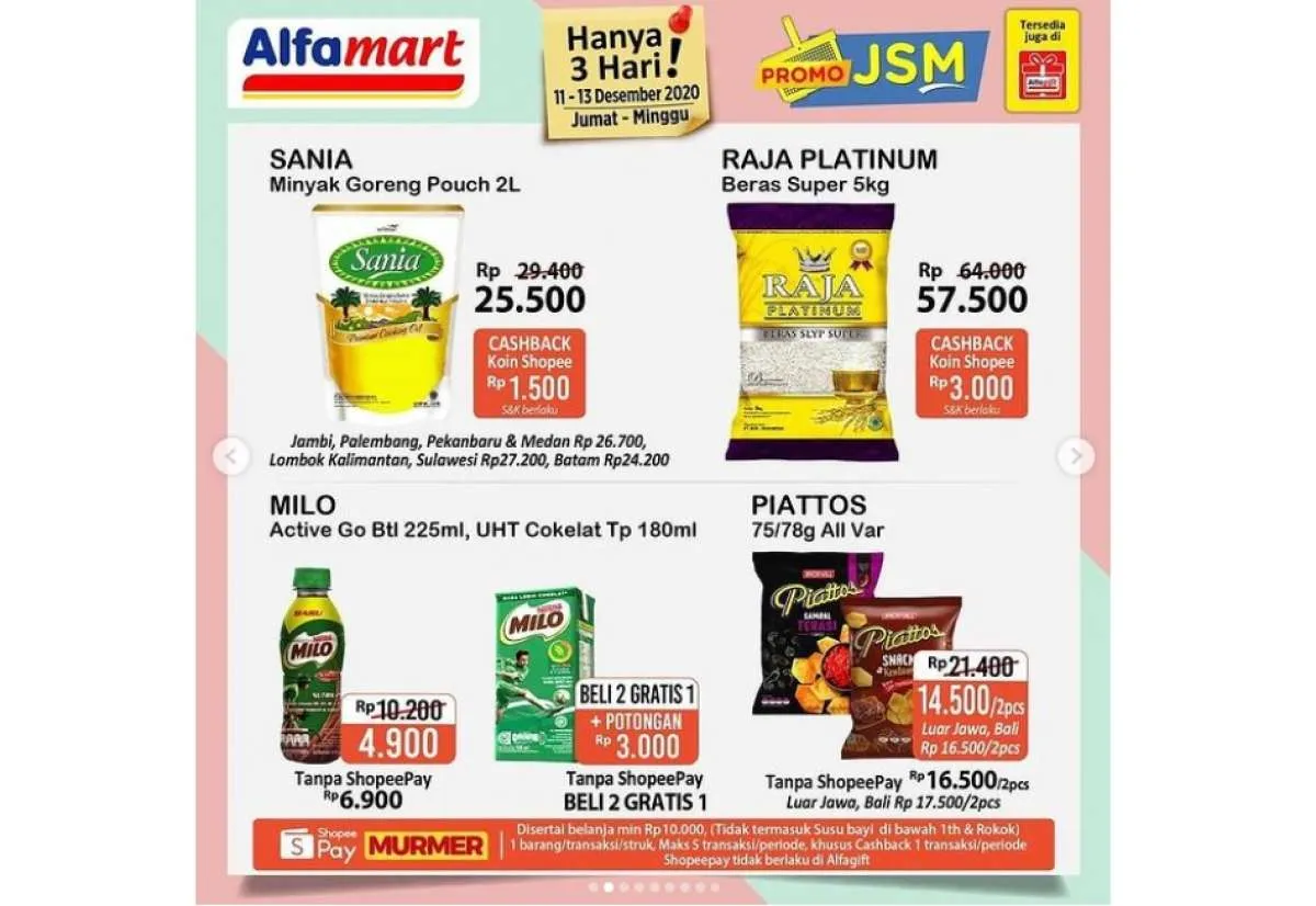 Promo JSM Alfamart Hari MInggu, 13 Desember 2020!