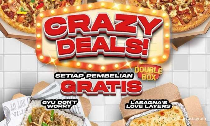 Promo Pizza Hut Delivery Crazy Deals Grat‎is Lasagna, Berlaku 23-27 September 2024