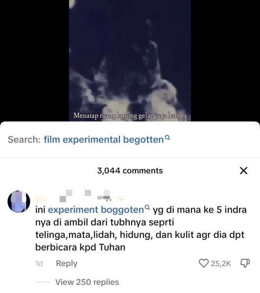 Contoh Comment Biru di TikTok