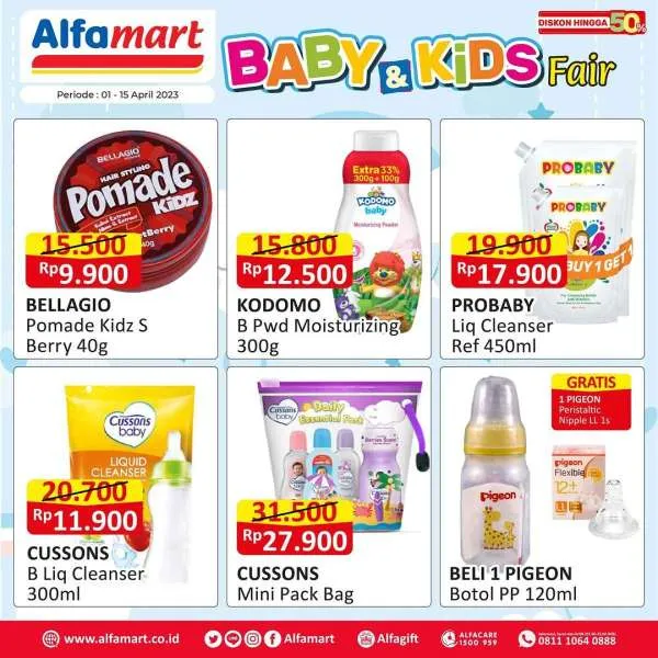 Promo Alfamart Baby & Kids Fair Periode 1-15 April 2023