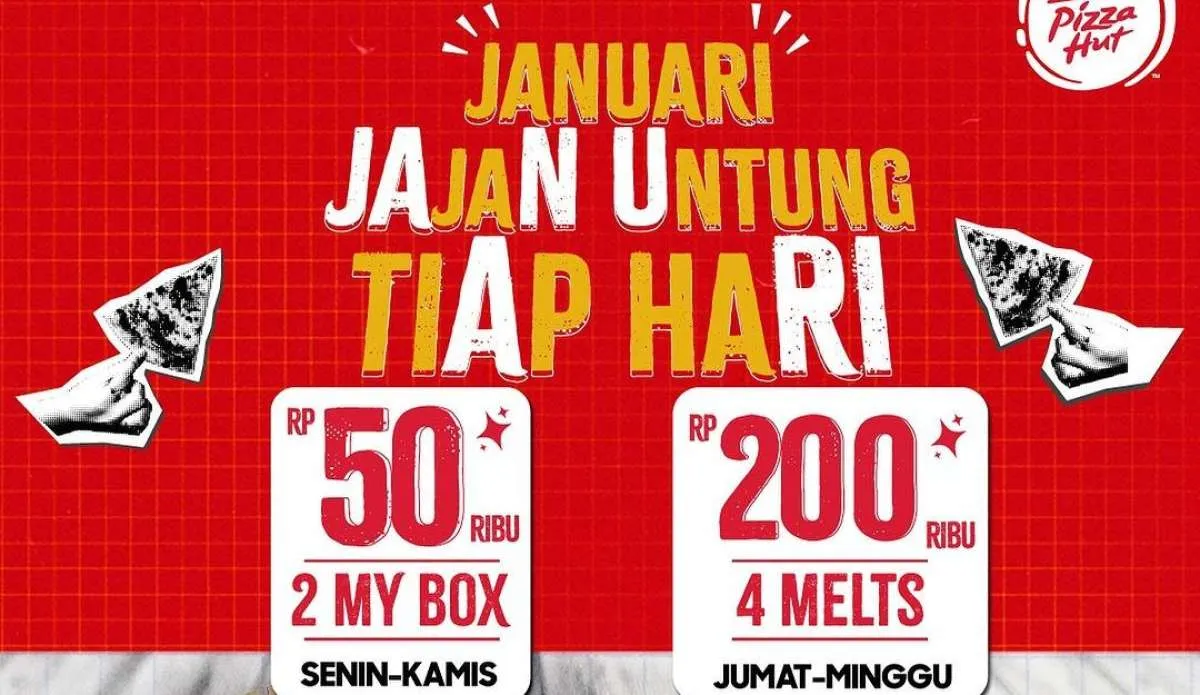 Promo Pizza Hut Terbaru Mulai 12 Januari 2024, My Box dan Melts Untung Setiap Hari