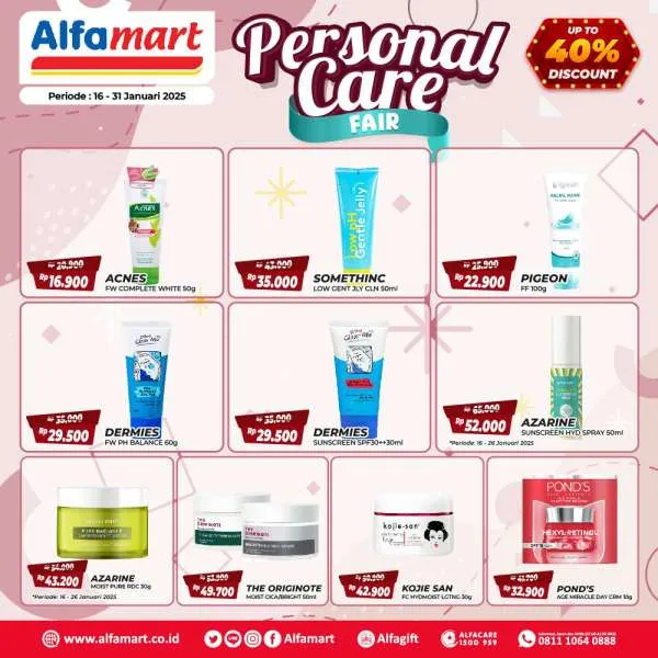 Promo Alfamart Personal Care Fair Periode 16-31 Januari 2025