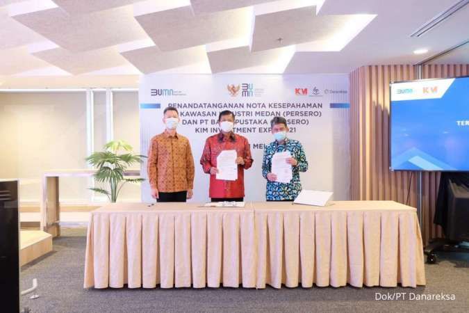 Sinergi Klaster Danareksa-PPA melalui Penandatanganan Nota Kesepahaman KIM EXPO 2021 antara PT KIM dan PT Balai Pustaka