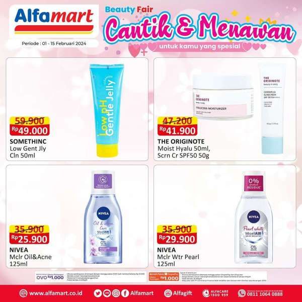 Promo Alfamart Beauty Fair Spesial Valentine 1-15 Februari 2024