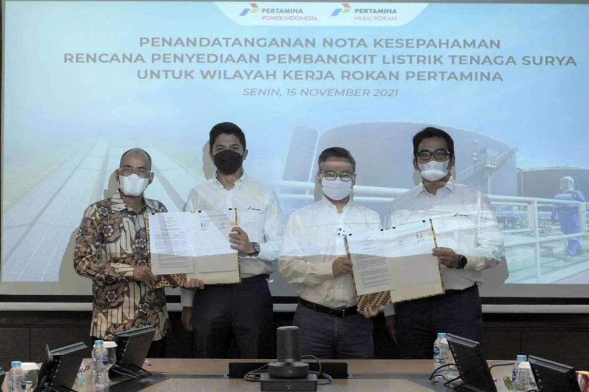 Pertamina bangun PLTS di Blok Rokan lewat kolaborasi Pertamina NRE dan PHR