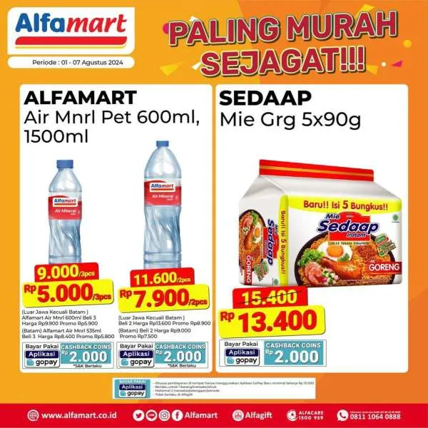 Promo Alfamart Paling Murah Sejagat Periode 1-7 Agustus 2024