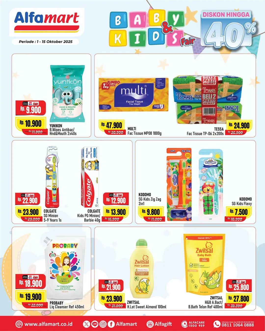 Promo Alfamart Baby & Kids Fair Diskon s/d 40% Periode 1-15 Oktober 2025