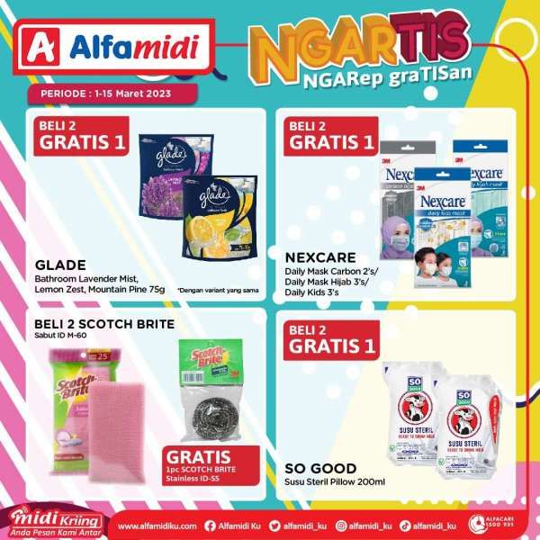 Promo Alfamidi Ngartis (Ngarep Gratisan) Periode 1-15 Maret 2023
