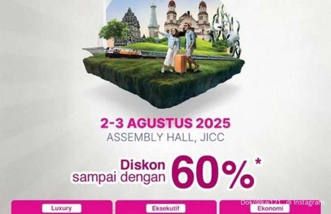 Promo Tiket Kereta Api Diskon Sampai 60% di KAI Expo 2025, Ini Daftar Rutenya