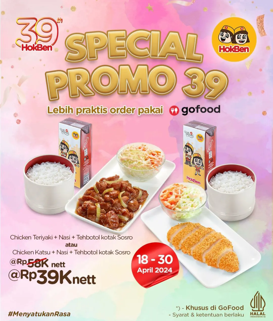 Hokben HUT ke 39 di Gofood
