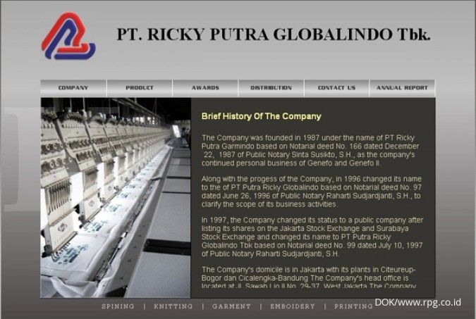 Pertumbuhan bisnis Ricky Putra antara 5%-10%
