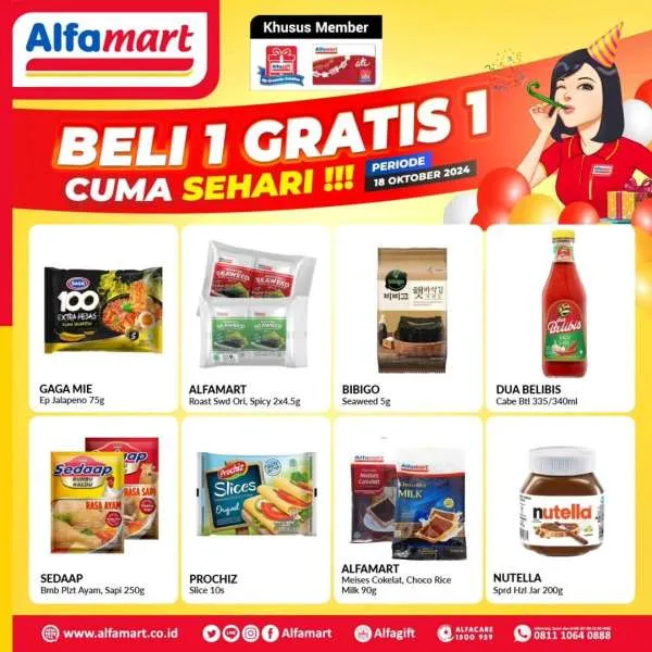 Promo Alfamart Beli 1 Gratis 1 Periode 18 Oktober 2024