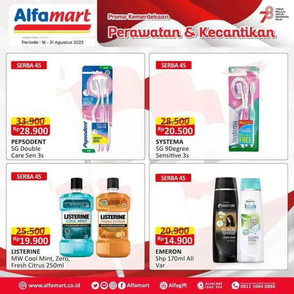 Promo Alfamart Perawatan & Kecantikan Periode 16-31 Agustus 2023