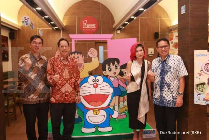 Anak usaha Indomaret pemegang brand Mister Donut luncurkan donat bertoping Doraemon