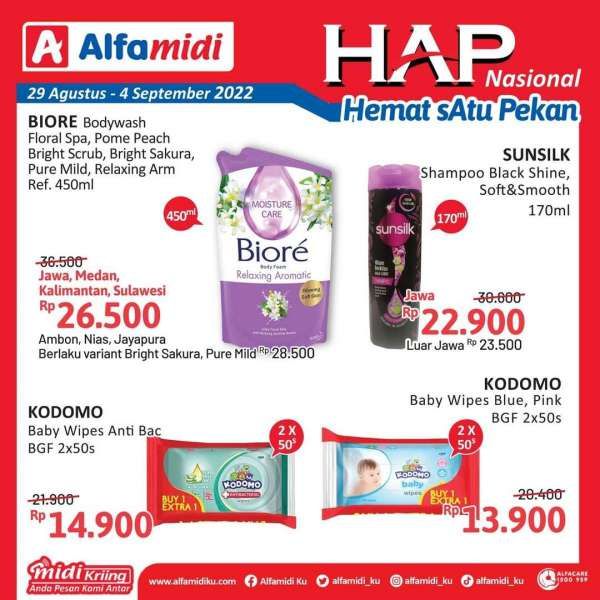 Katalog Promo Alfamidi Hemat Satu Pekan Periode 29 Agustus-4 September 2022