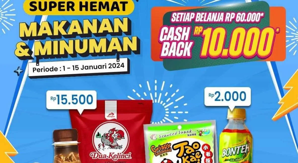 Promo Indomaret Super Hemat 1 Januari 2024 Spesial Tahun Baru, Promo Beli 2 Gratis 1